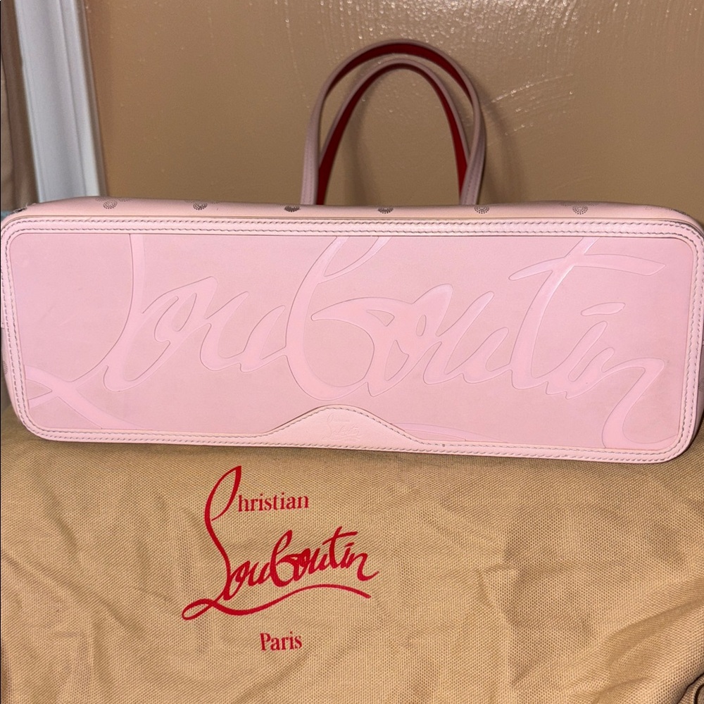 Christian Louboutin Light Pink Tote with Red Interior - Picture 9 of 16